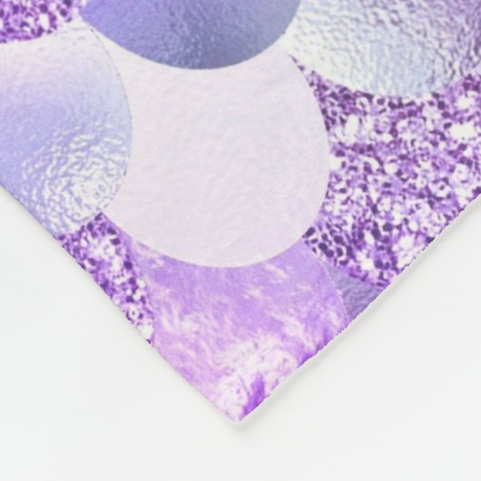 Mermaid skin aquamarin silber Imitate Glitzer mono Fleecedecke (Ecke)