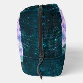 Mermaid skin aquamarin silber Imitate Glitzer mono Waschbeutel (Rechts)