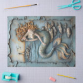 Mermaid-Skulptur Seidenpapier (Basteln)