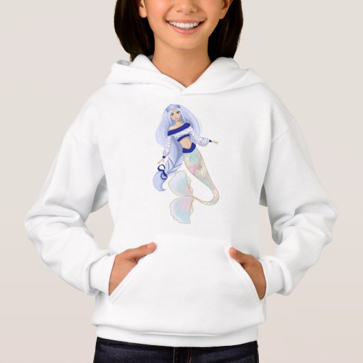 Mermaid Snow Maiden Kid hoodie (Vorderseite)