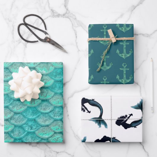 Mermaid Song Geschenkpapier Set (Vorderseite)