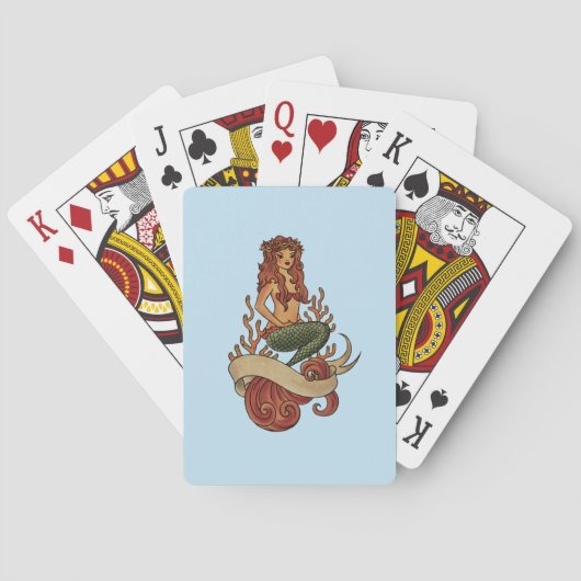 Mermaid Spielkarten (Rückseite)