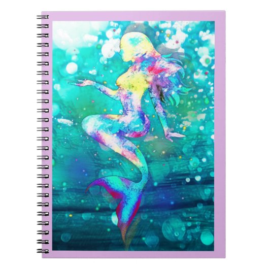 Mermaid Spiral Notebook Notizblock (Vorderseite)