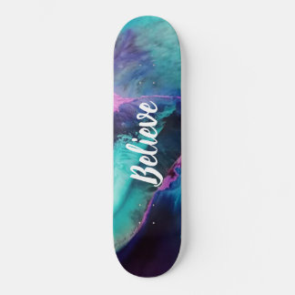 Mermaid Splash Abstrakt Glaube Skateboard