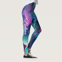 Mermaid Splash Abstrakten Leggings für individuell