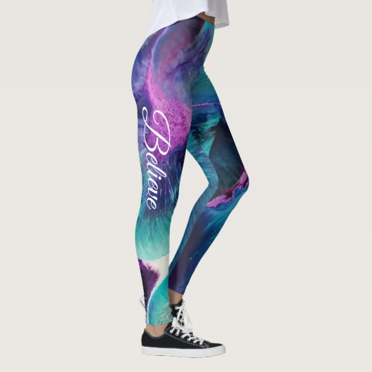 Mermaid Splash Abstrakten Leggings für individuell (Rechts)