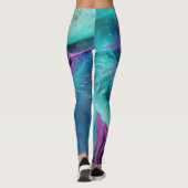 Mermaid Splash Abstrakten Leggings für individuell (Rückseite)