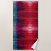 Mermaid Splash Watercoloring Art Strandtuch (Vorderseite)