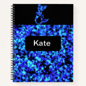 Mermaid Splattered Paint Notizblock (Vorderseite)