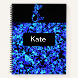 Mermaid Splattered Paint Notizblock