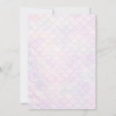 Mermaid Splish Splash Birthday Bash Party Einladung (Rückseite)