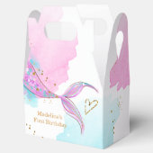 Mermaid Splish Splash Pool Party Girl Birthday Geschenkschachtel (Geöffnet)