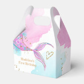 Mermaid Splish Splash Pool Party Girl Birthday Geschenkschachtel (Vorderseite)