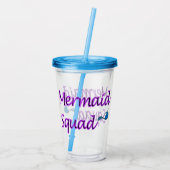 Mermaid Squad Acryltumbler Acryltrinkbecher (Rückseite)