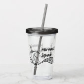 Mermaid Squad Acryltumbler Acryltrinkbecher (Rückseite)