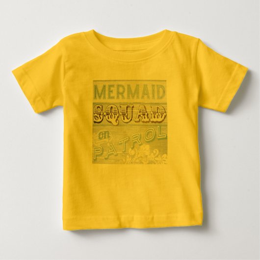 Mermaid Squad auf Patrol Baby T-shirt (Vorderseite)