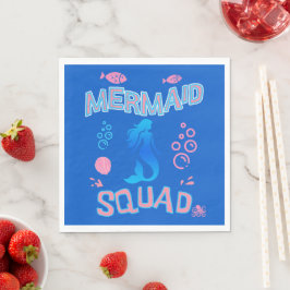 Mermaid Squad Birthday Party Serviette
