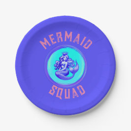 Mermaid Squad Birthday Party Thema Pappteller