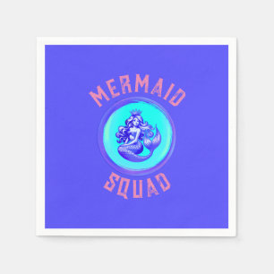 Mermaid Squad Birthday Party Thema Serviette