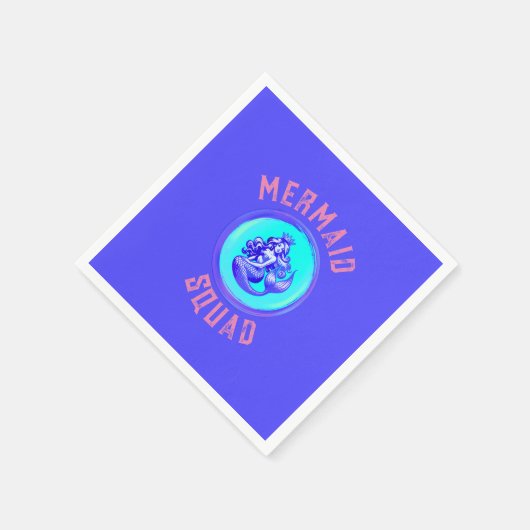 Mermaid Squad Birthday Party Thema Serviette (Ecke)