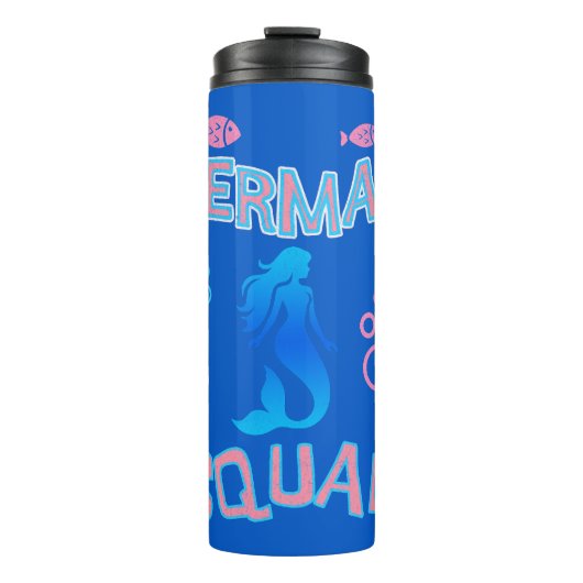 Mermaid Squad Birthday Party Thermosbecher (Vorderseite)
