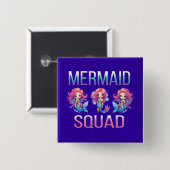 Mermaid Squad Button (Vorne & Hinten)