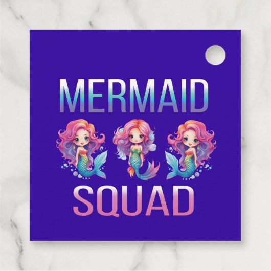 Mermaid Squad Geschenkanhänger (Rückseite)