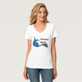 Mermaid Squad in Blues T-Shirt (Vorderseite Vollansicht)