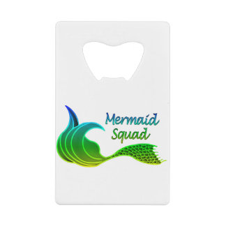 Mermaid Squad in Green Geldbeutel Flaschenöffner