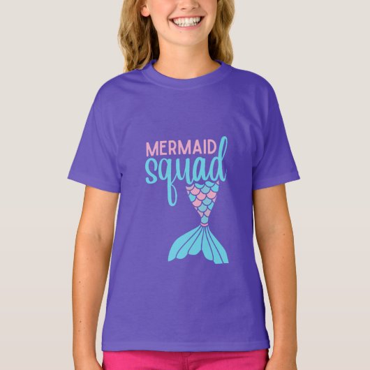 Mermaid Squad Kids Mythical Graphic T-Shirt (Vorderseite)
