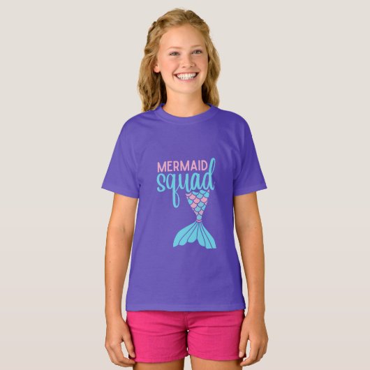 Mermaid Squad Kids Mythical Graphic T-Shirt (Vorne ganz)
