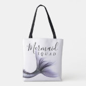 Mermaid Squad | Lavender Lila Chic Bachelorette Tasche (Rückseite)