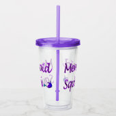 Mermaid Squad lila/blau Schwanz Acryltumbler Acryltrinkbecher (Rechts)