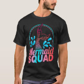 Mermaid Squad Mermaid Mommy Mermaid & Mermaids T-Shirt (Vorderseite)