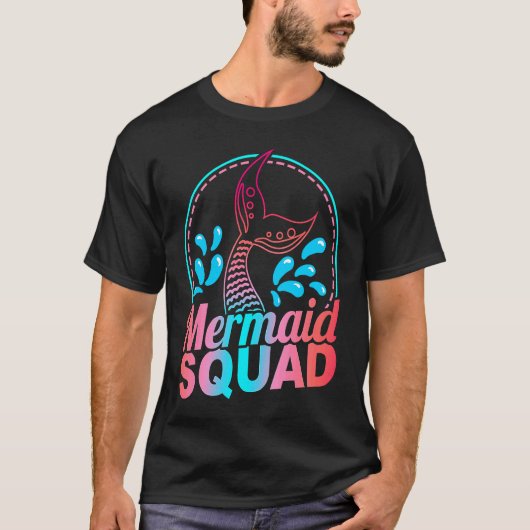 Mermaid Squad Mermaid Mommy  Mermaid & Mermaids T-Shirt (Vorderseite)