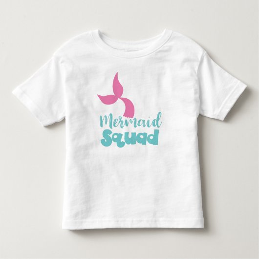 Mermaid Squad, Mermaid Schwanz, Meerjungfrau Silho Kleinkind T-shirt (Vorderseite)