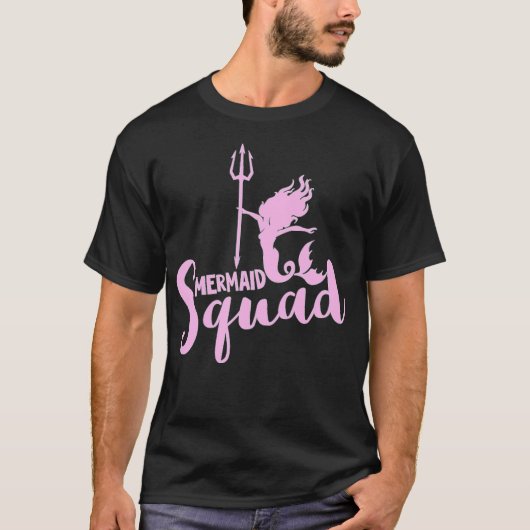 Mermaid Squad Mermaid Team Gegenwart Kostümafrikan T-Shirt (Vorderseite)