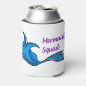 MErmaid Squad mit blauem Schwanz kann kühler Dosenkühler (Kanne Rückseite)