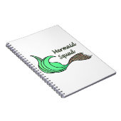 Mermaid Squad Orange und Green Notizblock (Rechte Seite)
