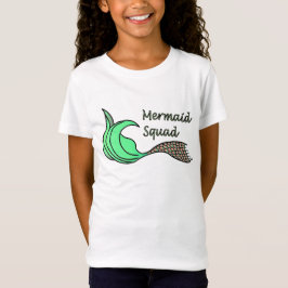 Mermaid Squad Orange und Green T-Shirt