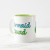 Mermaid Squad Zweifarbige Tasse (Vorderseite Links)