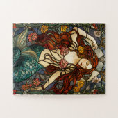Mermaid Stained Glass Puzzle (Horizontal)