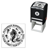 Mermaid Starfish Jellyfish Rücksendeadresse Permastempel (Beispiel)