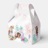 Mermaid Starfish Niedlich Personal Pink Dark Haar Geschenkschachtel (Rückseite)