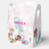 Mermaid Starfish Niedlich Personal Pink Dark Haar Geschenkschachtel (Geöffnet)