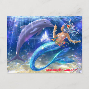 mermaid, starseedhawaii.com postkarte