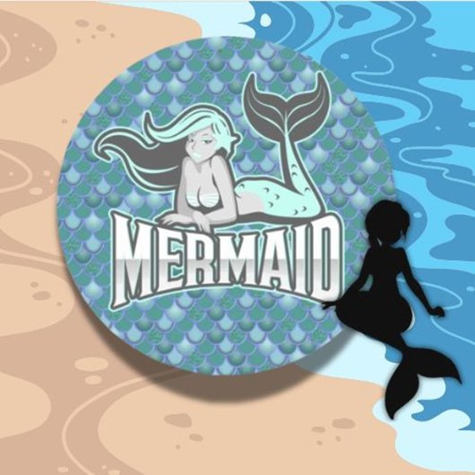 MERMAID STICKER girl""