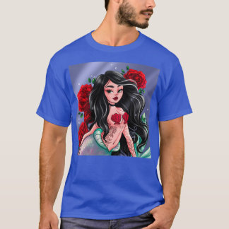 Mermaid Sticker Little Mermaid Meerjungfrau Gesche T-Shirt