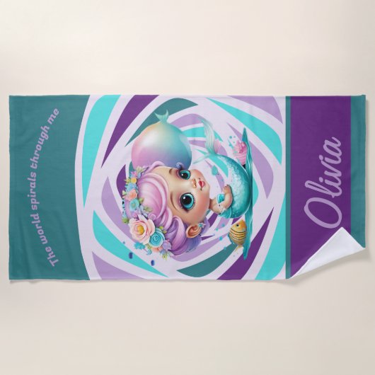 Mermaid Strandtuch (Vorderseite)