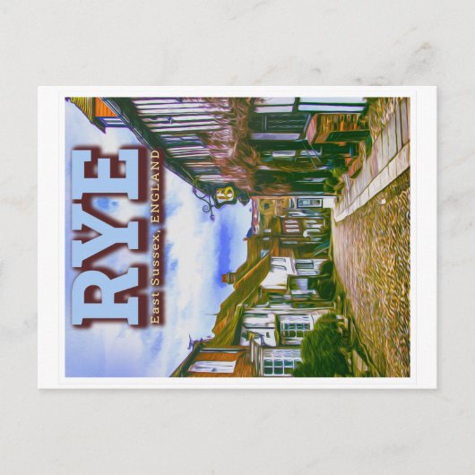 MERMAID STREET - RYE - OSTSUSSEX ENGLAND Vereinigt Postkarte (Vorderseite)